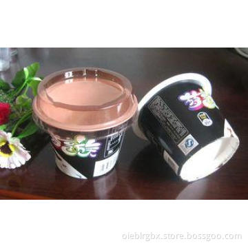 5oz White Disposable Dessert Cups , Plastic Yogurt Cups 160